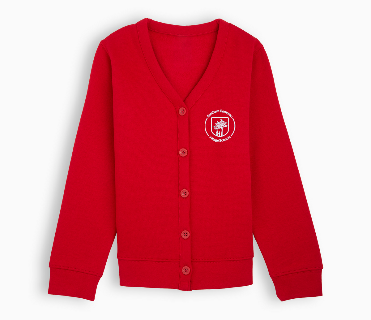 Farnham Common Infant Cardigan Red Andrew Hyde