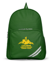 Load image into Gallery viewer, Colerne CE Primary School Backpack - Bottle Green