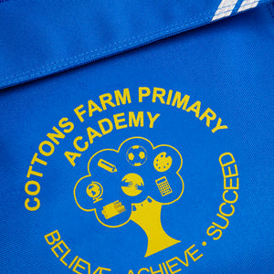 Cottons Farm Academy Book Bag - Royal Blue