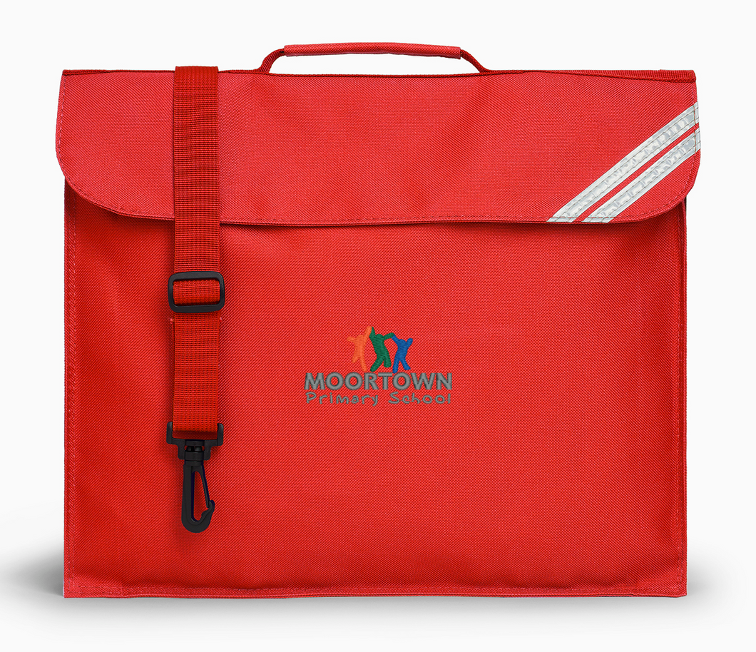 Moortown Primary School Book Bag - Red