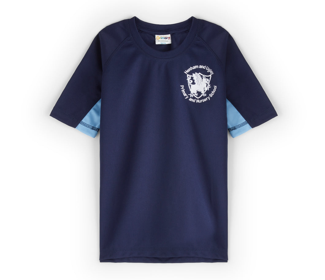 Henham and Ugley Primary and Nursery School T-shirt - Navy/Sky