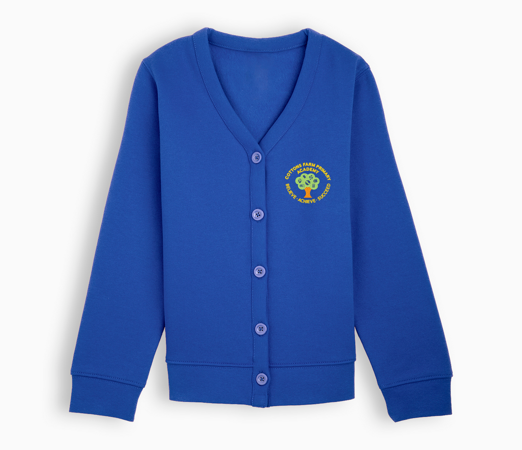 Cottons Farm Academy Cardigan - Royal Blue