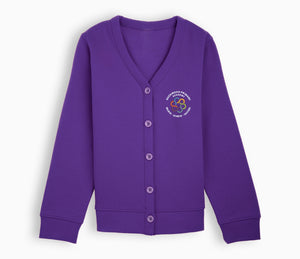 Hackwood Academy Cardigan - Purple