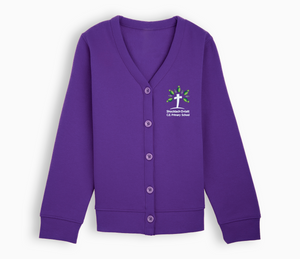 Shocklach Oviatt CE Primary School Cardigan - Purple