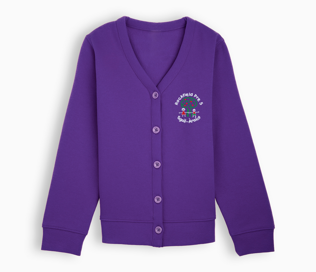 Rockfield Pre 5 School Cardigan - Purple