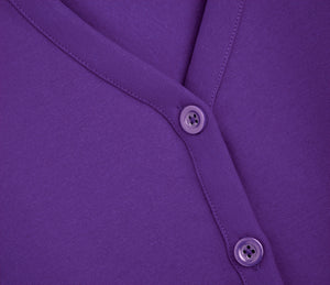 Hackwood Academy Cardigan - Purple