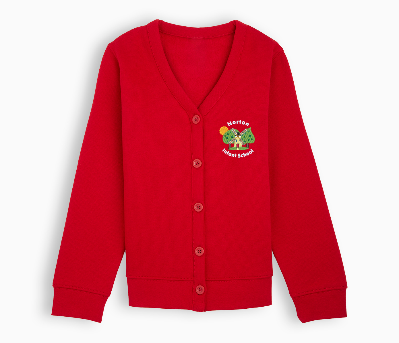 Infant top red cardigan