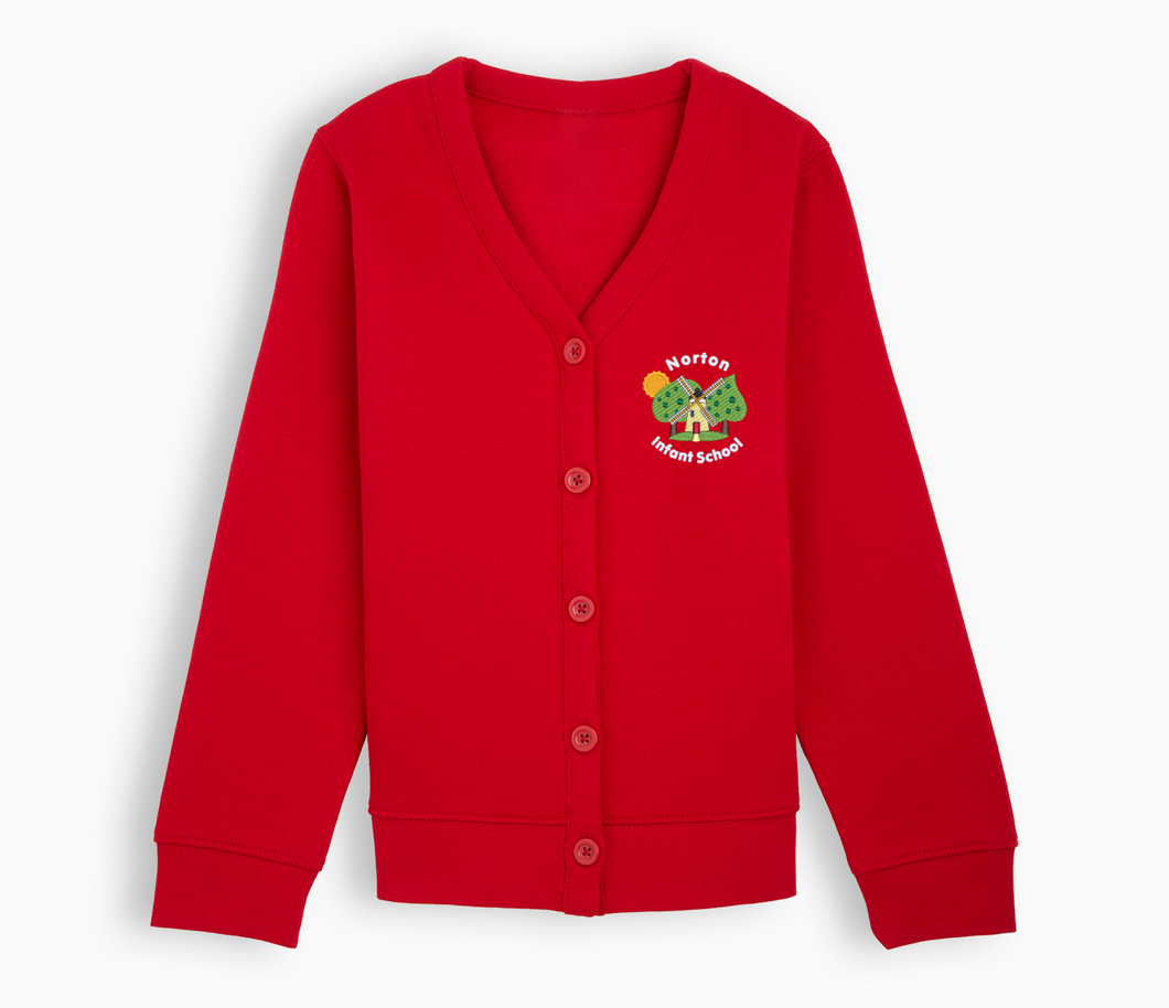 Norton Infant School Cardigan - Red