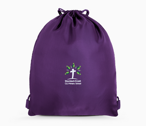 Shocklach Oviatt CE Primary School PE Bag - Purple