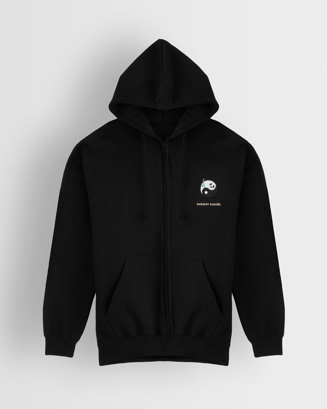 Playdor Nusery Adults Zip Hoodie - Black