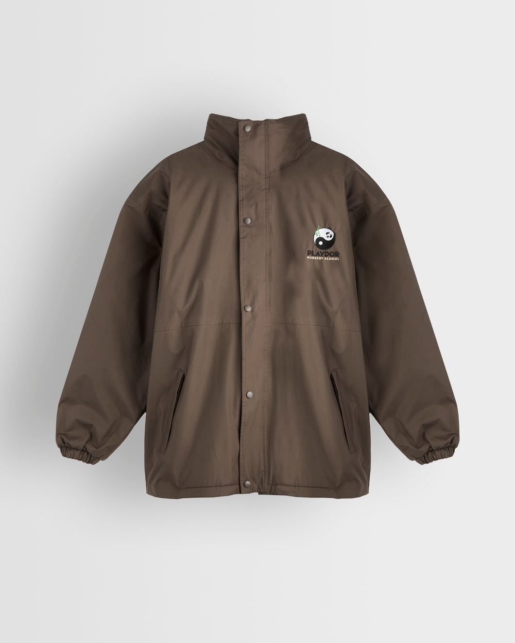 Playdor Nursery Adult's Fleece Lined StormDri Jacket - Brown