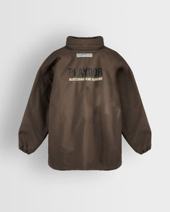 Playdor Nursery Adult's Fleece Lined StormDri Jacket - Brown