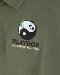 Playdor Nursery Adults Polo Shirt - Earthy Green