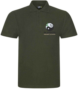 Playdor Nursery Adults Polo Shirt - Khaki