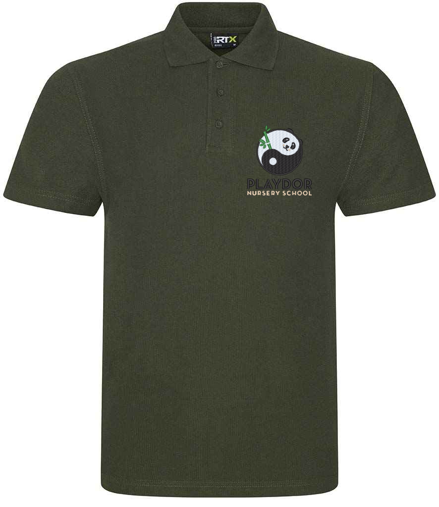 Playdor Nursery Adults Polo Shirt - Khaki