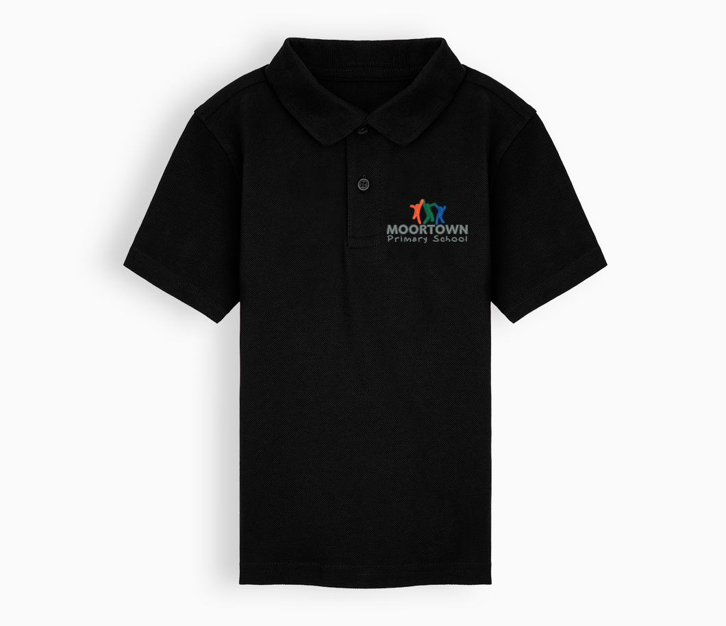 Moortown Primary School Polo Shirt - Black