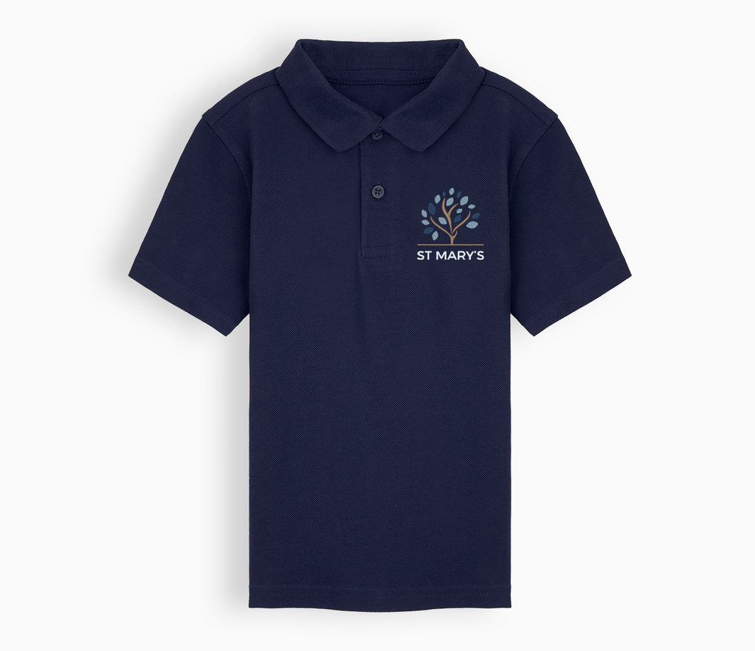 St Marys Cof E School Polo Shirt - Navy