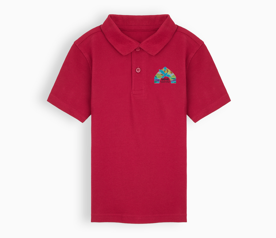 Dove Holes C of E Primary School Polo Shirt - Red