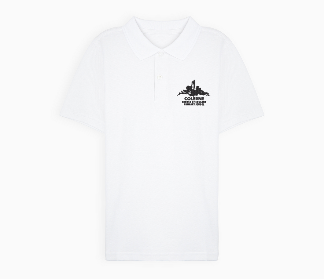 Colerne CE Primary School Polo Shirt - White