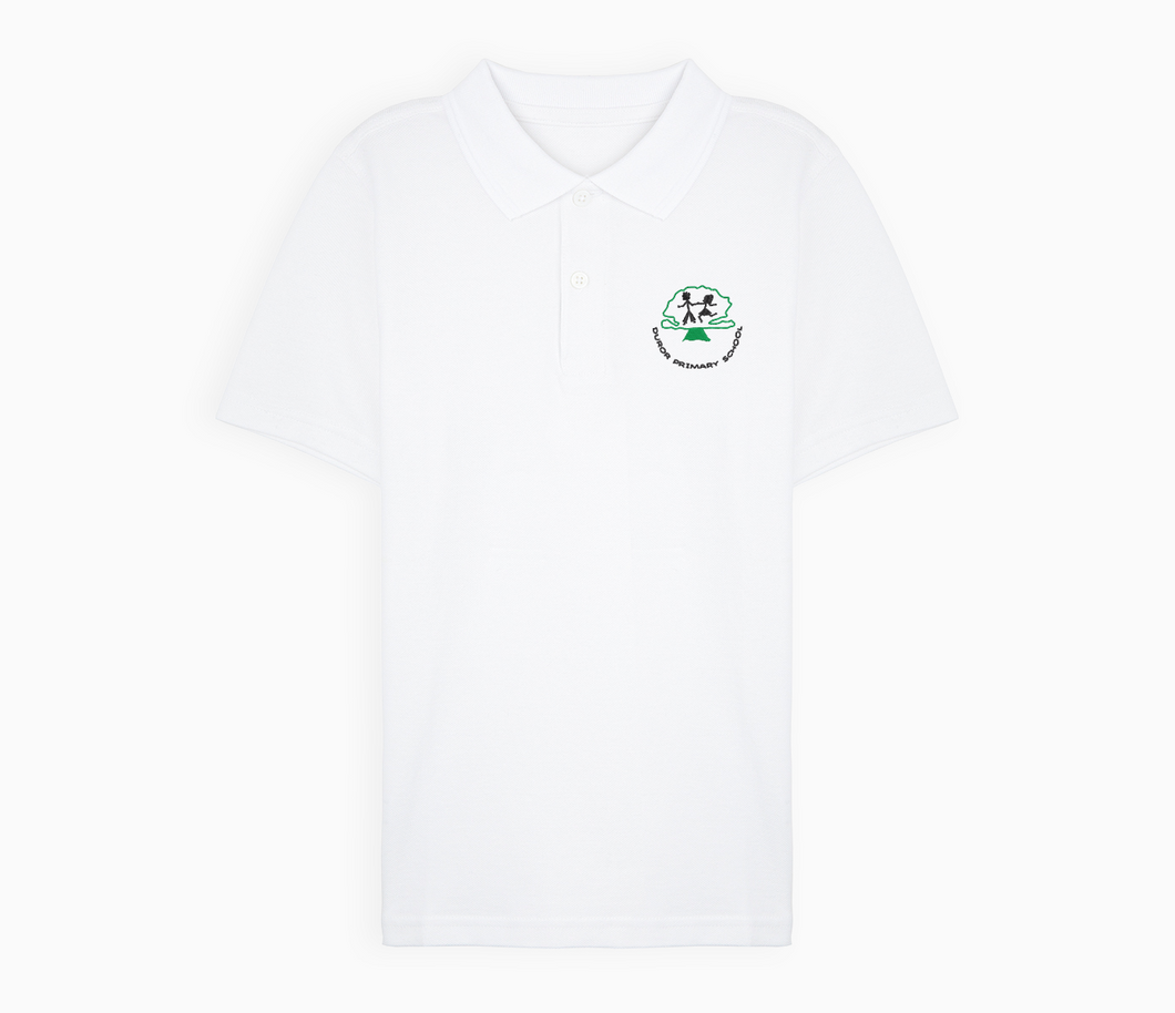 Duror Primary School Polo Shirt - White