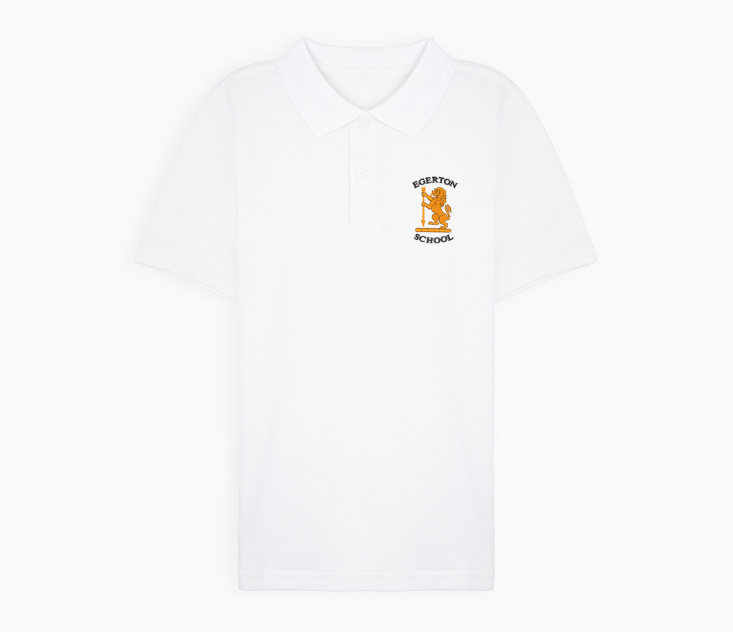 Egerton Primary School Polo Shirt - White
