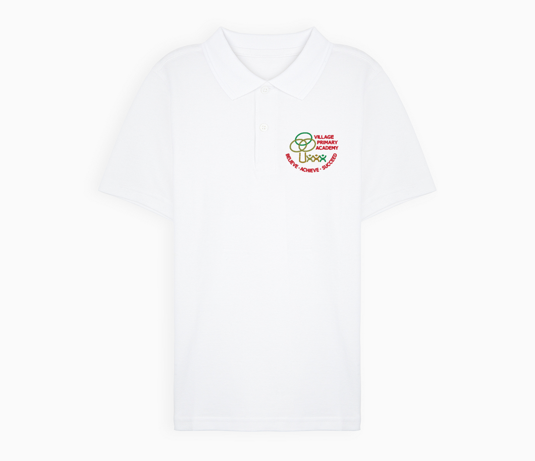 Village Primary Academy Polo Shirt - White