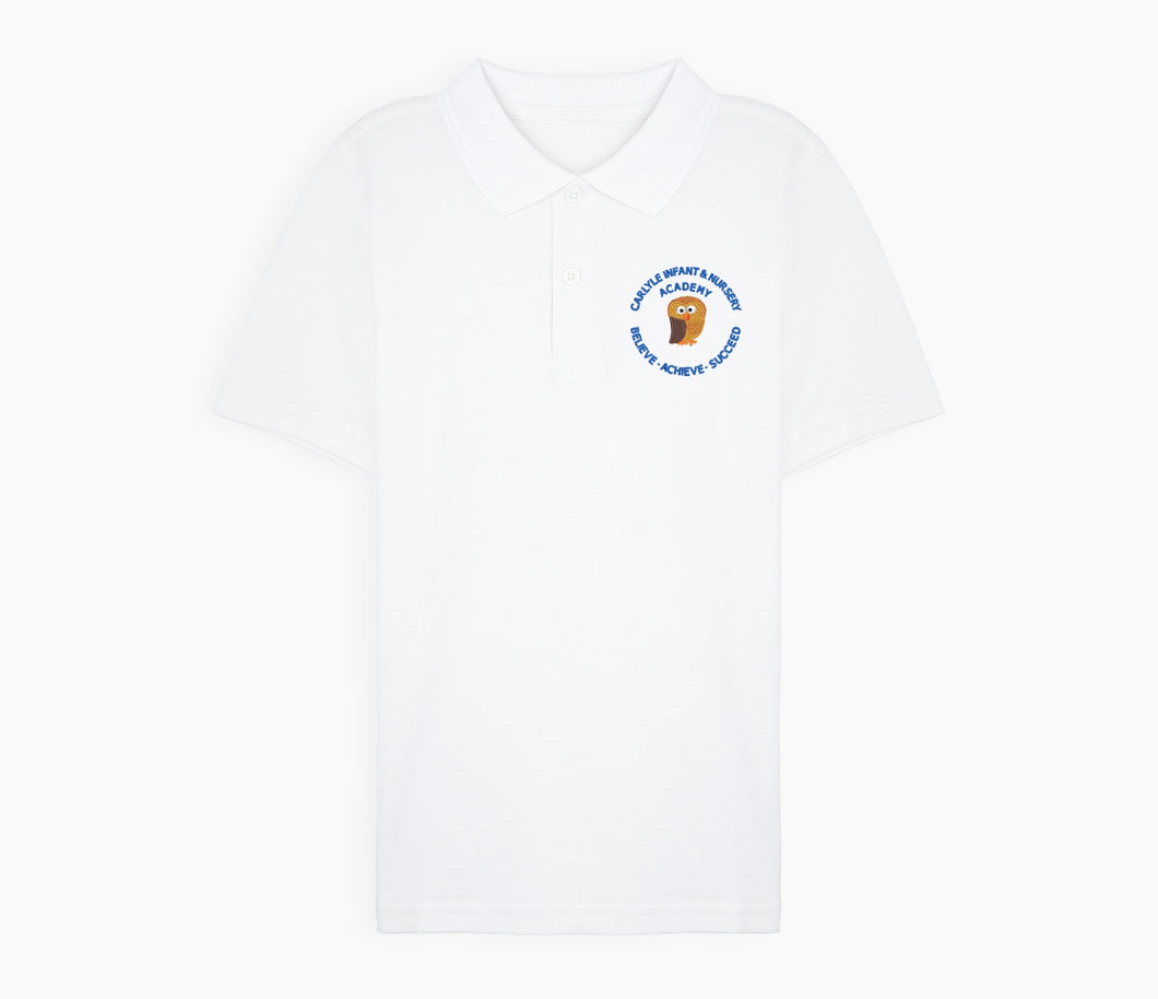Carlyle Infant and Nursery Academy Polo Shirt - White