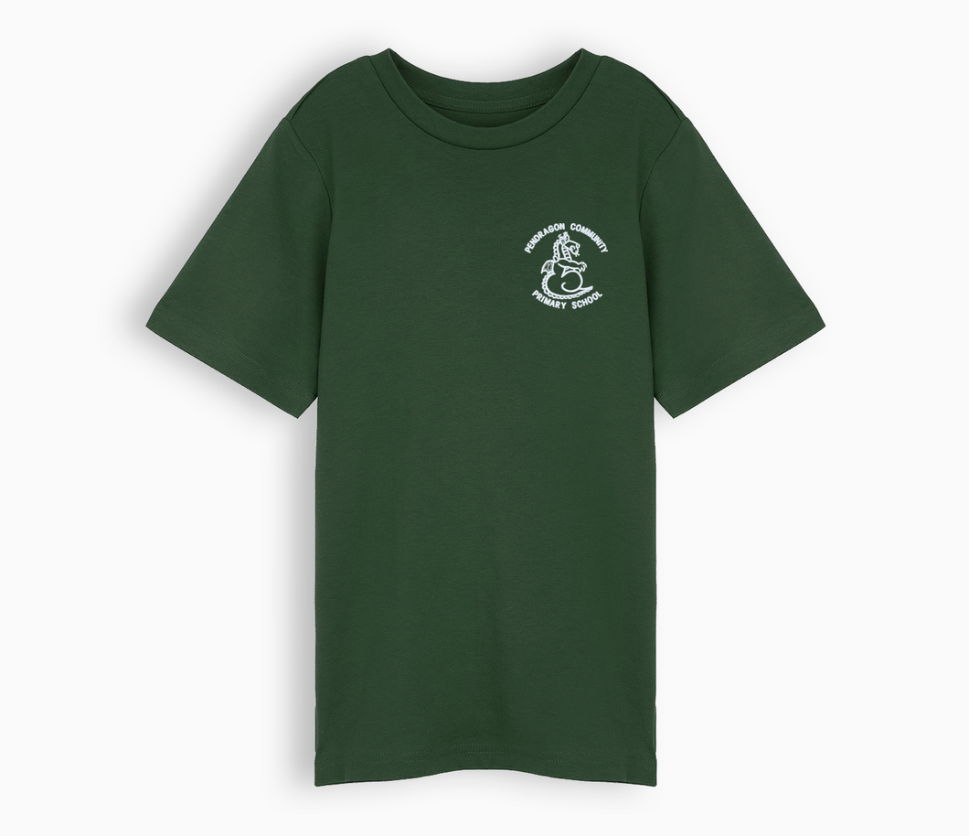 Pendragon Community Primary School T-Shirt - Bottle Green