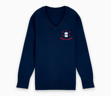 Load image into Gallery viewer, Welton CE Academy V-Neck Jumper - Navy
