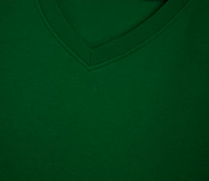 Greenfield Academy V-Neck Sweatshirt -Bottle Green