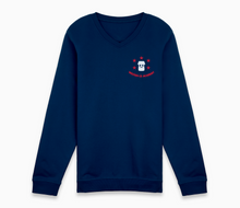 Load image into Gallery viewer, Welton CE Academy V-Neck Sweatshirt - Navy
