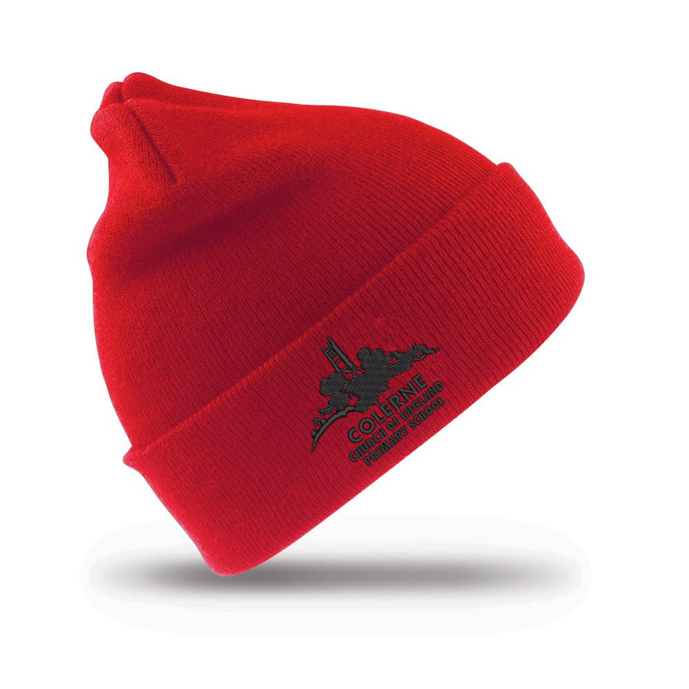Colerne CE Primary School Ski Hat - Red